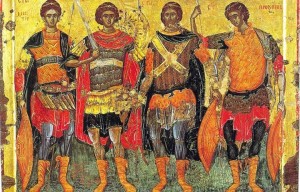 Четыре святых воина Восточно-Римской империи